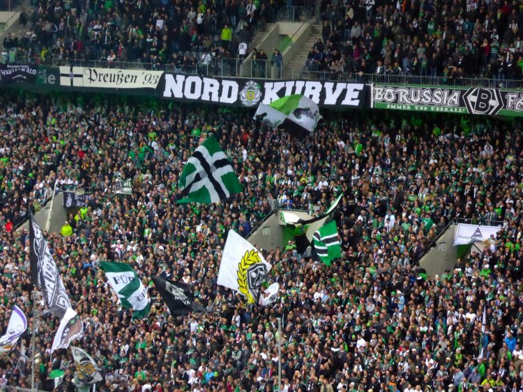 Fans of Borussia Moenchengladbach