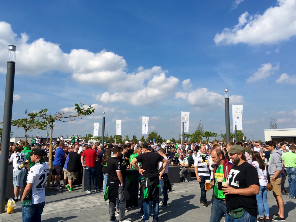 Beer garden at Borussia Mönchengladbach