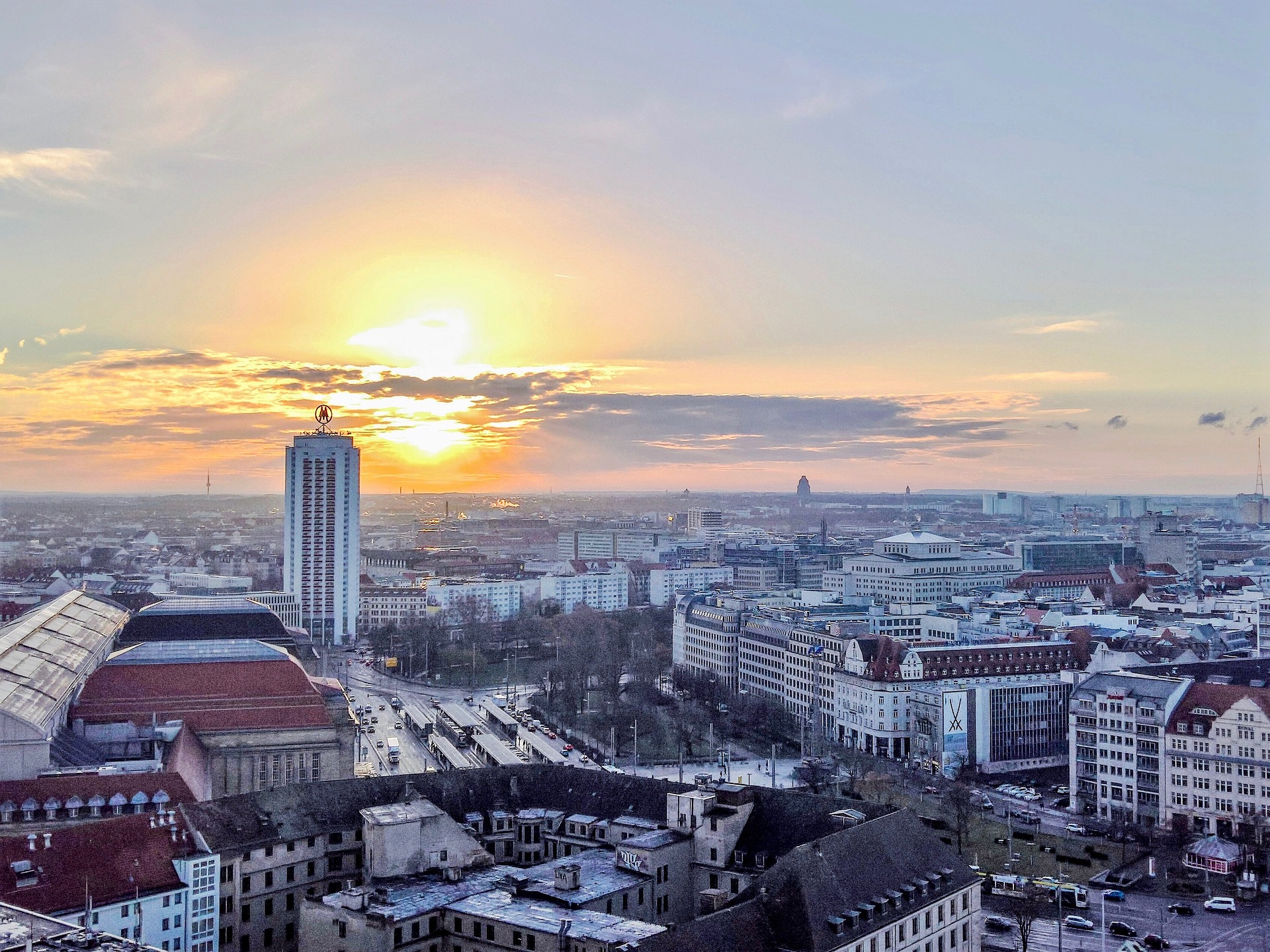 Leipzig skyline